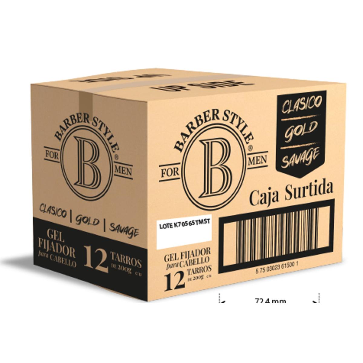 EST GEL BARBER STYLE SURTIDO12/200GR