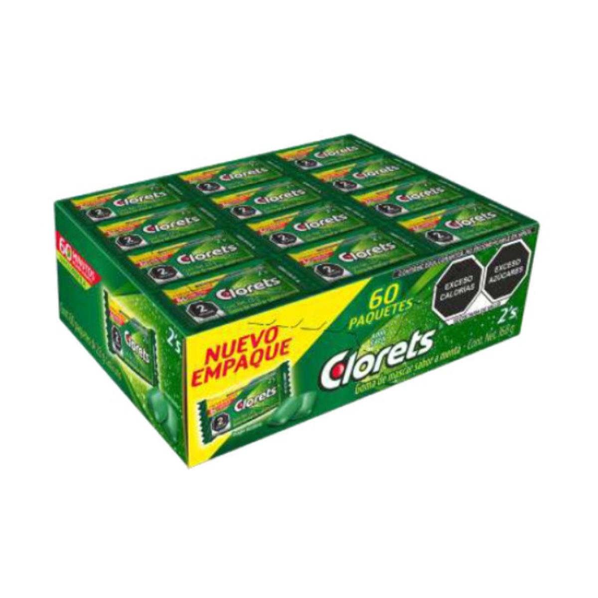 DL CHIC CLORETS 2S MENTA 2.8GR