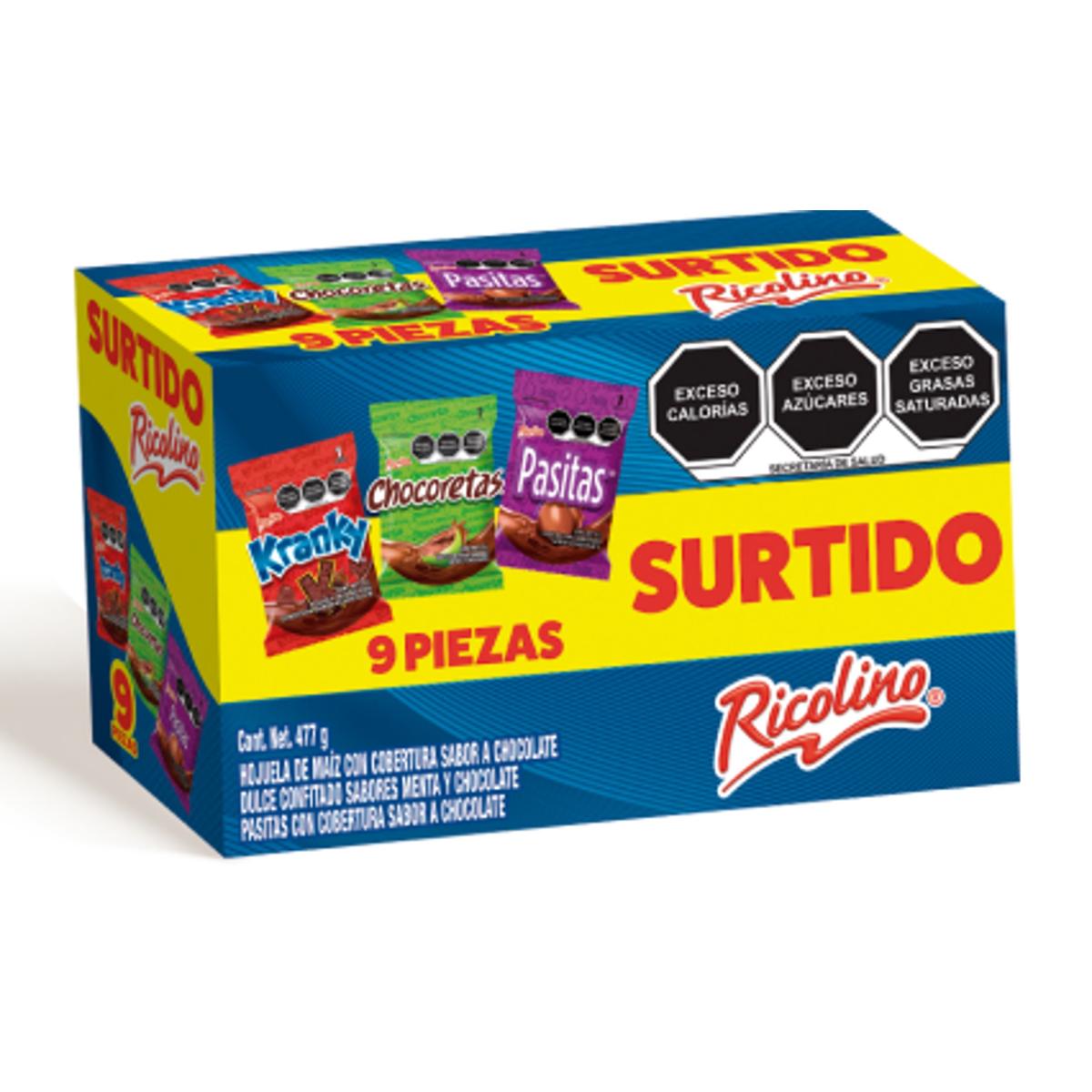 DL CHOC RICOLINO SURTIDO 9PZ