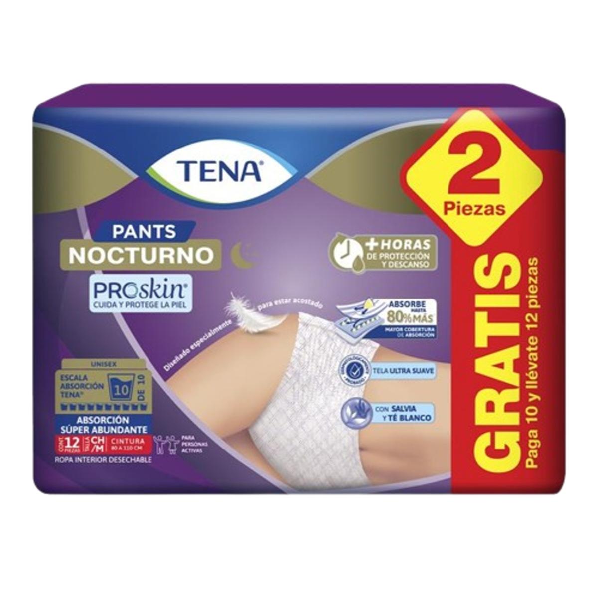 PÑ TENA CALZON PANTS NOCT MED+2PZ 6/10PZ