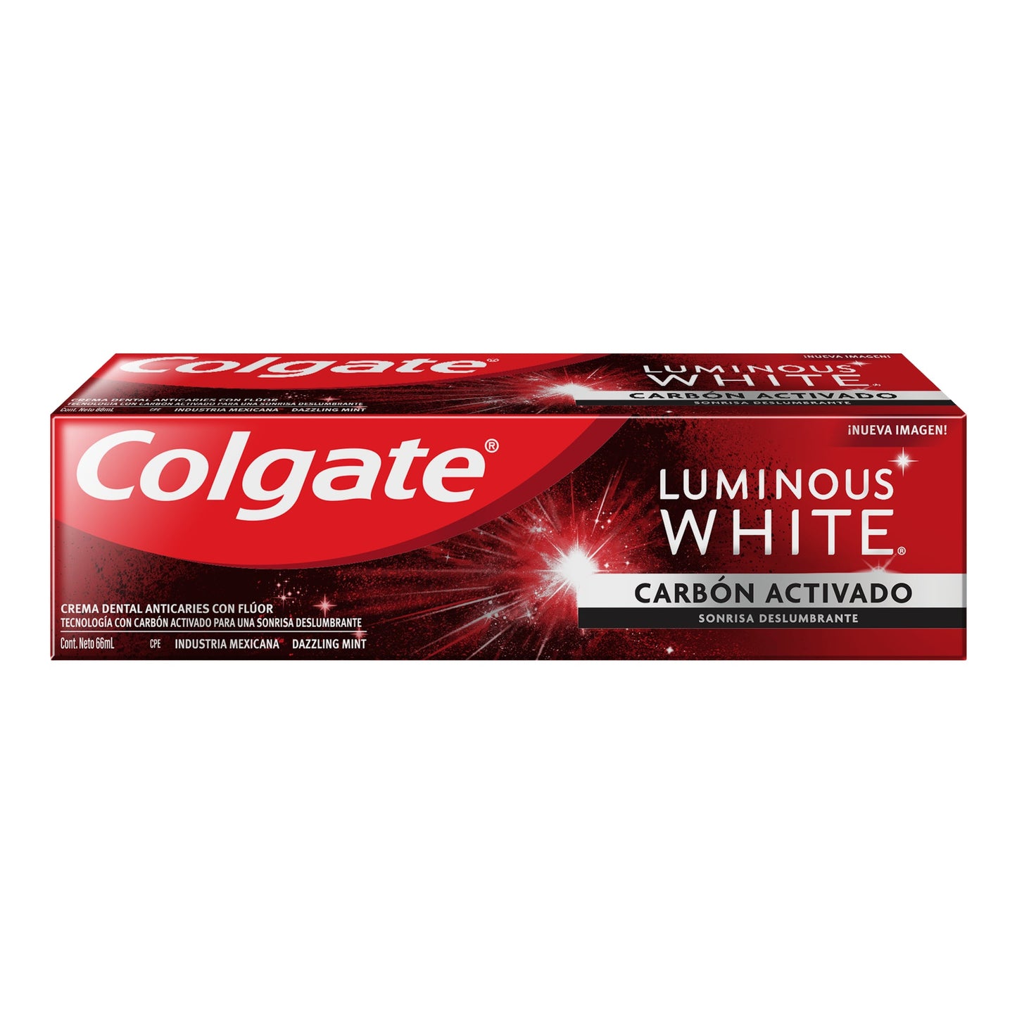 Pasta Dental Colgate Luminous White Carbón Activado 60 ml