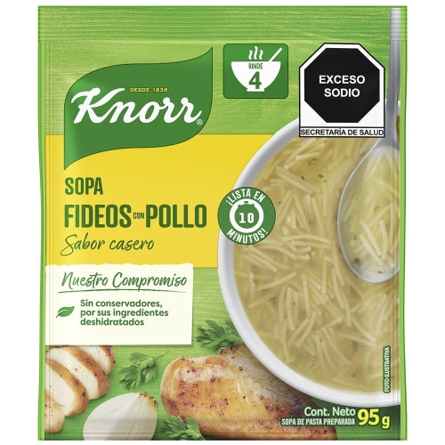 SOP SP KNORR FIDEO/POLLO 12/95GR