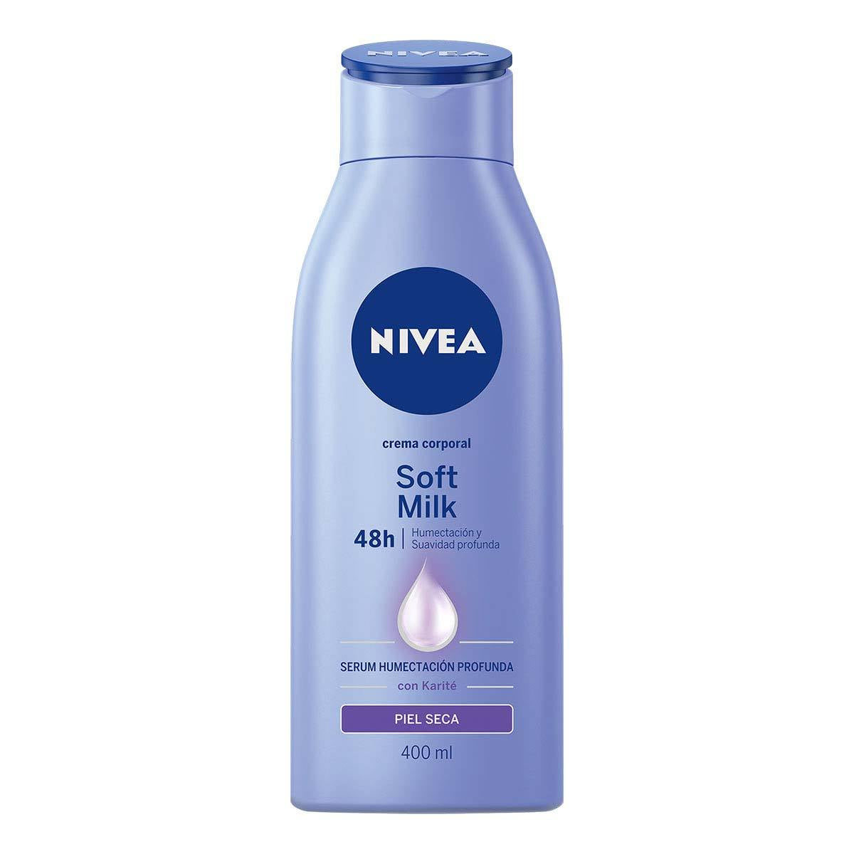 PF CR NIVEA SOFT MILK P/SECA 400ML