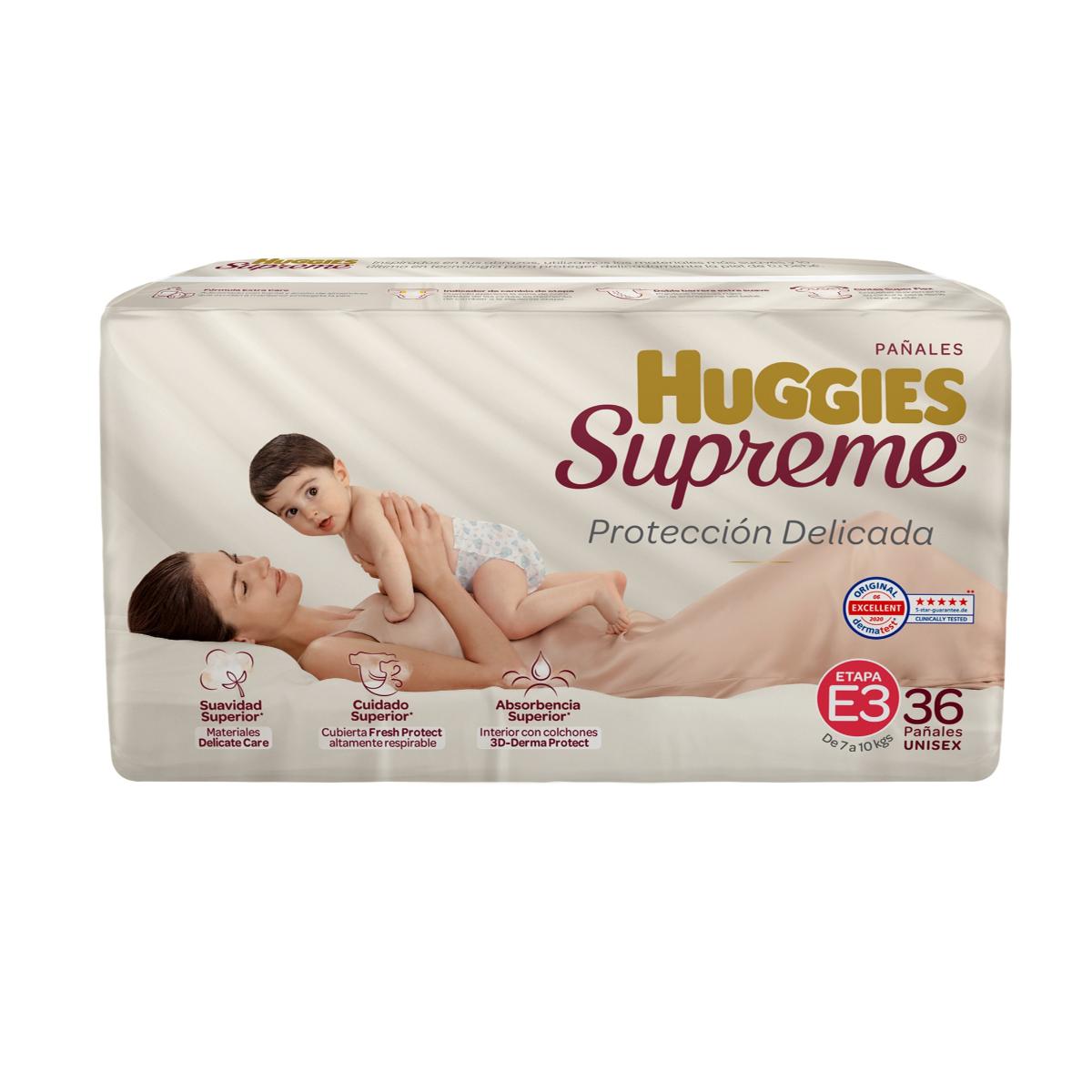 PÑ HUGGIES SUPREME P&N E3 UNISEX36PZ