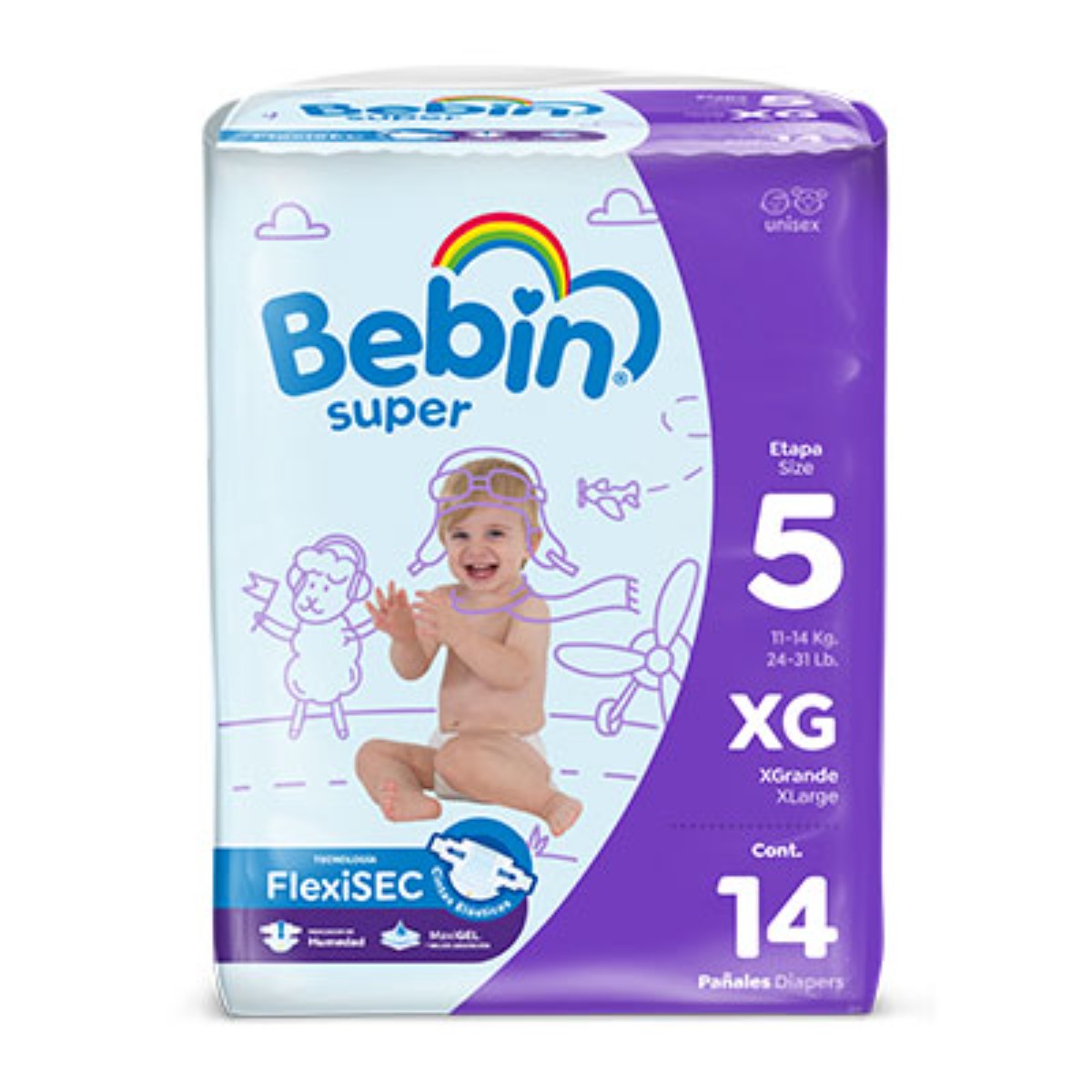 Bebin Smarty Pañales Bebin Super Jumbo 14 Pzas – Mayorista Duero