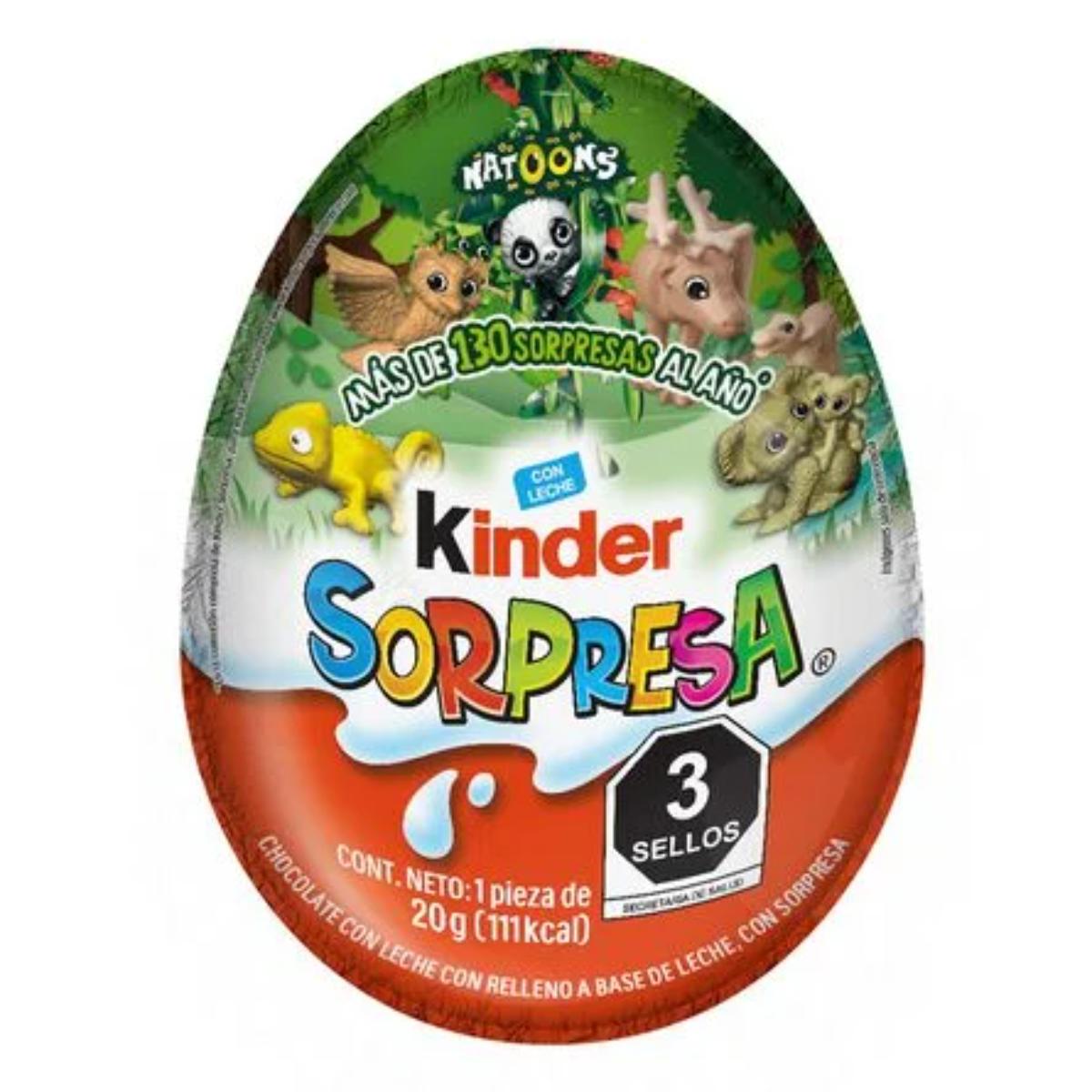 DL CHOC KINDER SORPRESA ANIMALES8/PZ