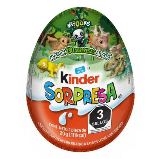 DL CHOC KINDER SORPRESA ANIMALES8/PZ