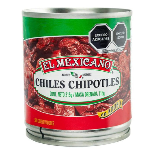 CH EL MEXICANO CHIPOTLES24/215GR