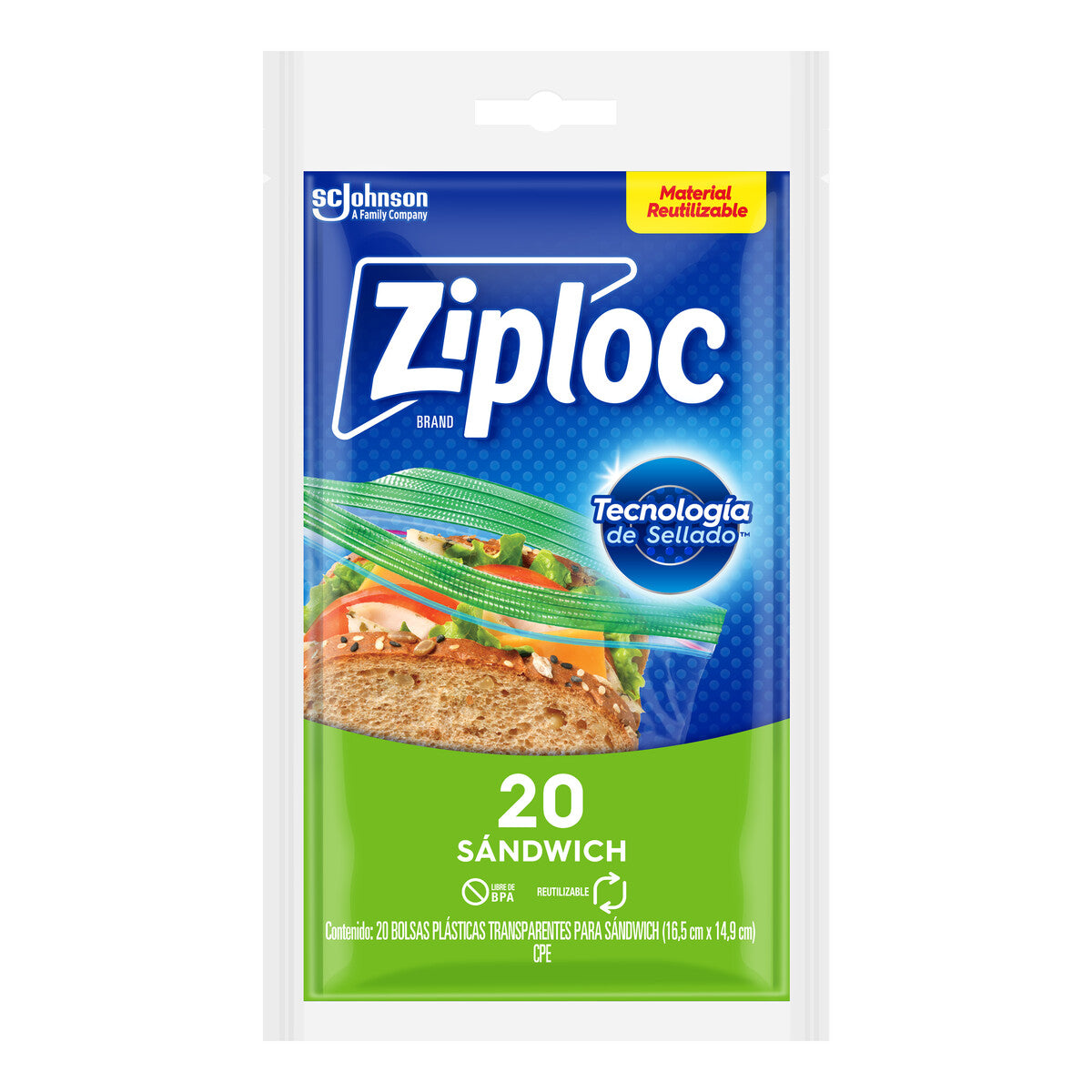 EMP BLS ZIPLOC SANDWICHECONOPK 12/20PZ