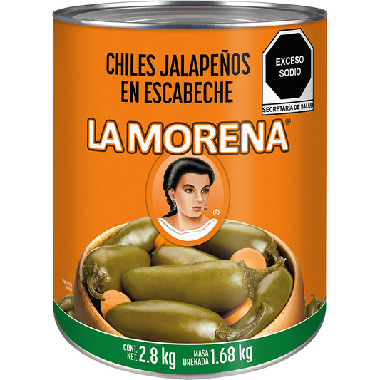 CH LA MORENA JALAPEÑO ESCABECHE6/2.8KG