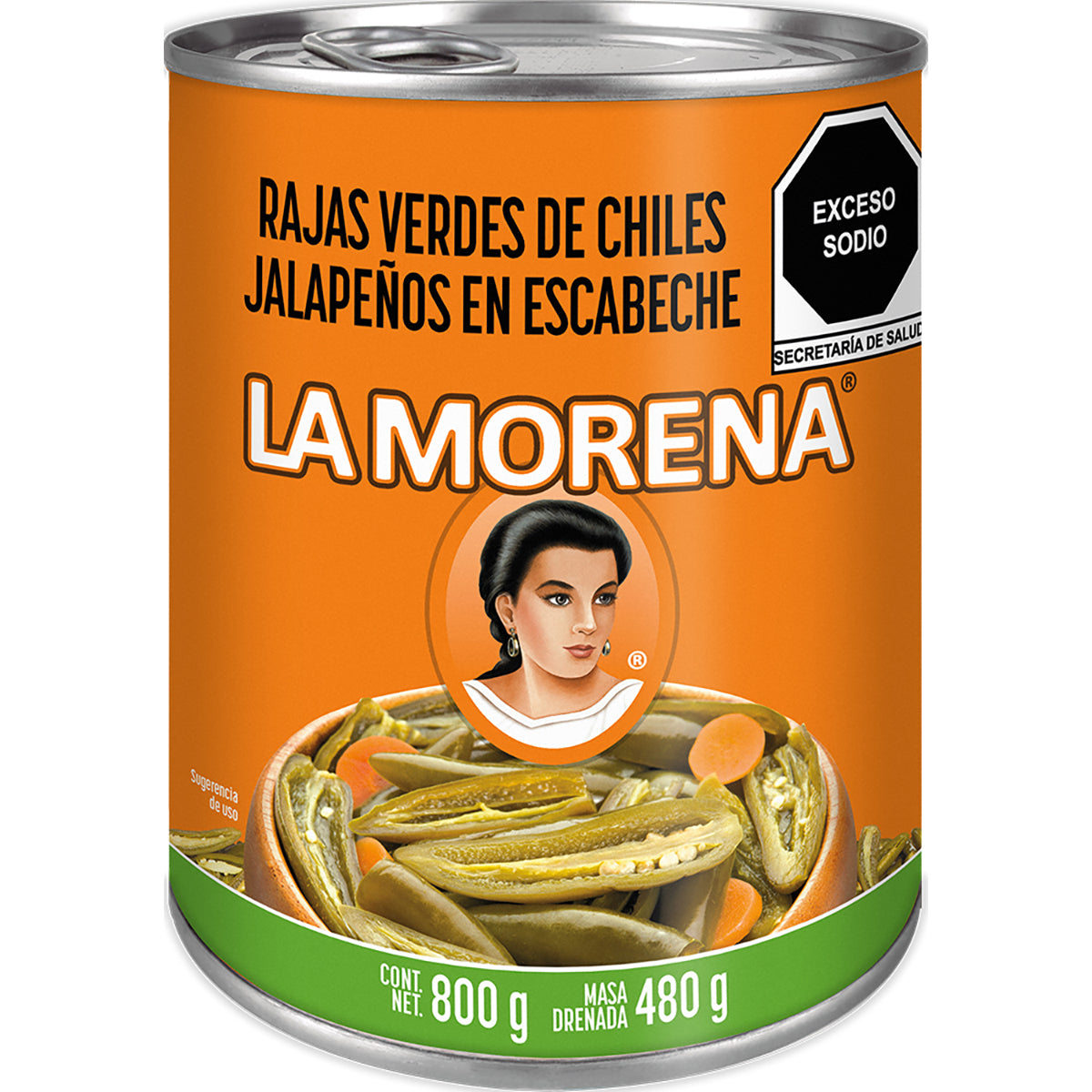 CH LA MORENA RAJA VERDE ESCABE12/800GR