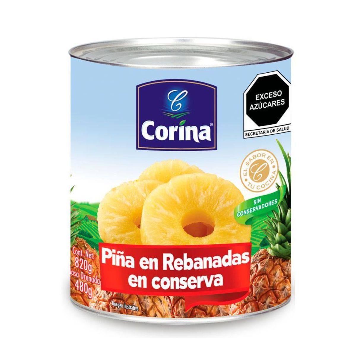 Fruta En Almíbar Corina Piña Rebanadas D – Mayorista Duero