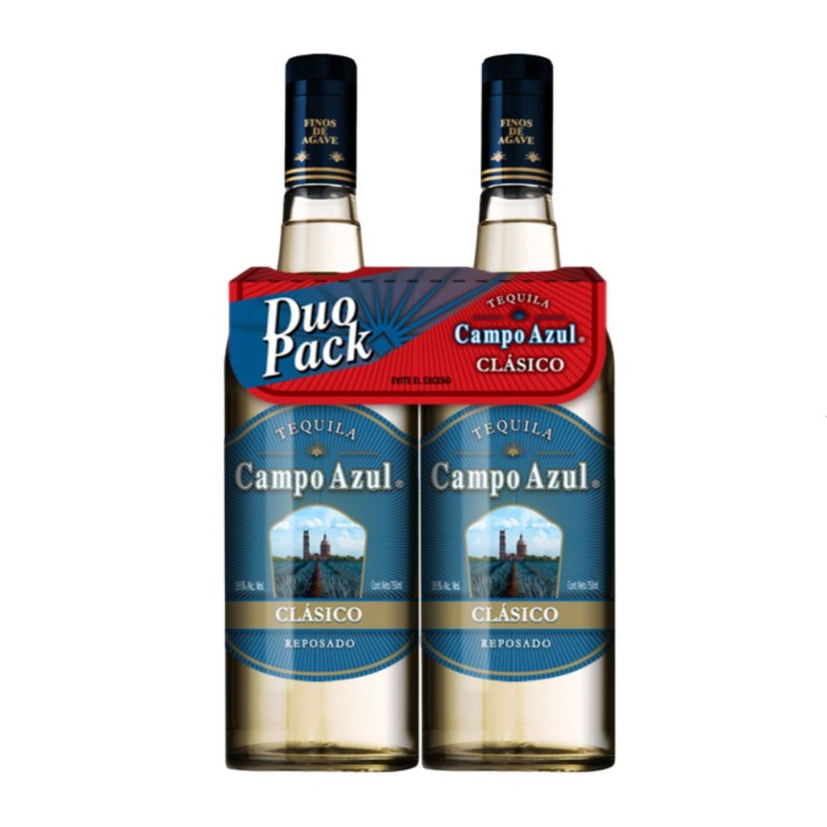 TEQ CAMPO AZUL CLASICO 2X1 2/750ML