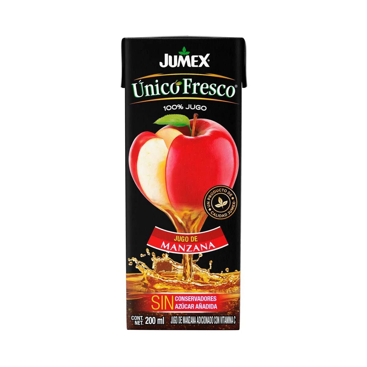 JUG JUMEX UNICO FRESCO MANZANA24/200ML