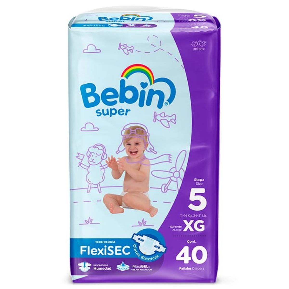 PÑ BEBIN SUPER JUMBO + 4 PZA4/40PZ