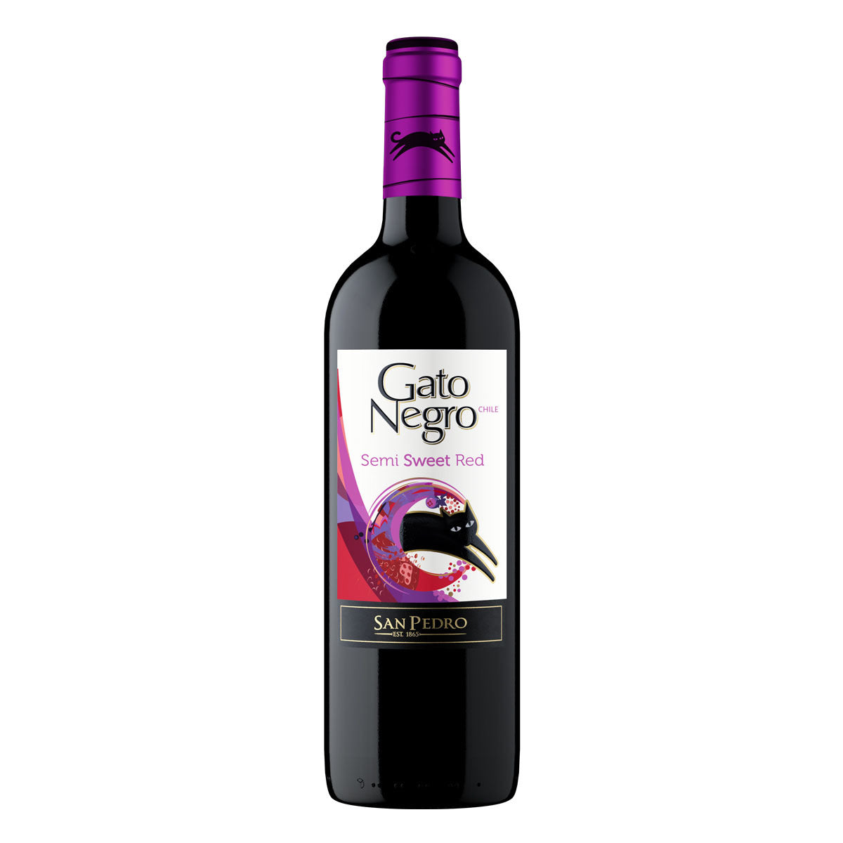 VMT GATO NEGRO SEMI SWEET RED 12/750ML