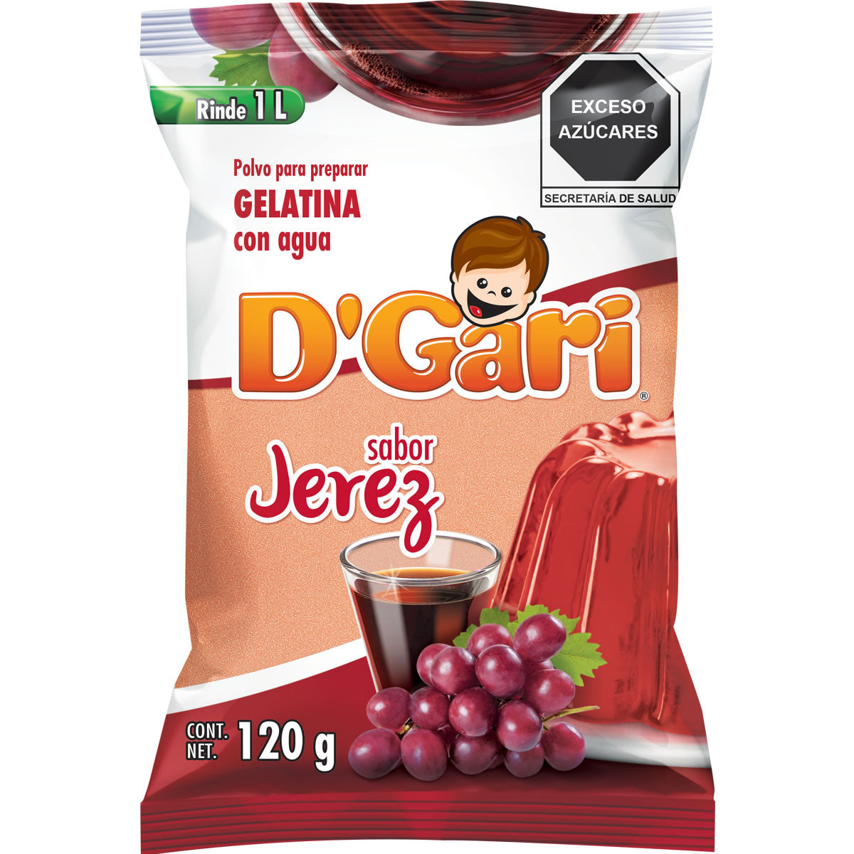 GEL DGARI AGUA JEREZ 120GR