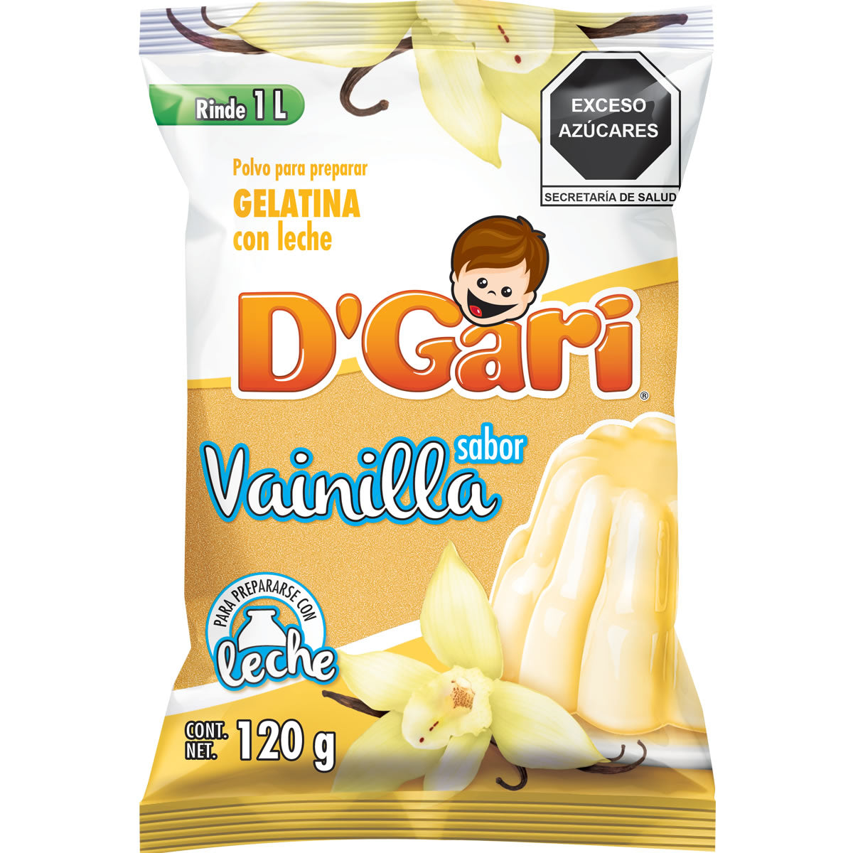 GEL DGARI LECHE VAINILLA 120GR