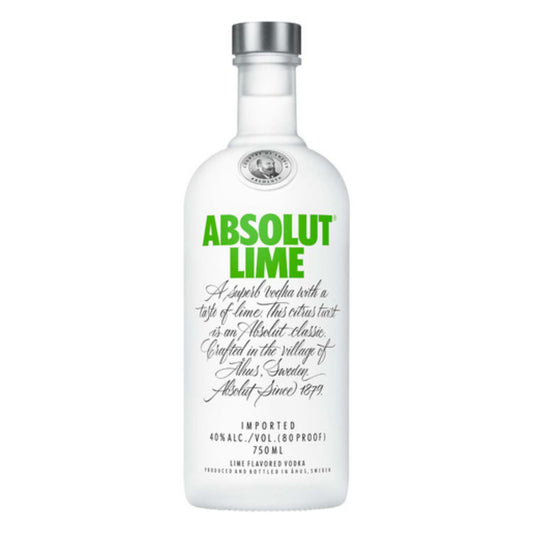 VODKA ABSOLUT LIME12/750ML