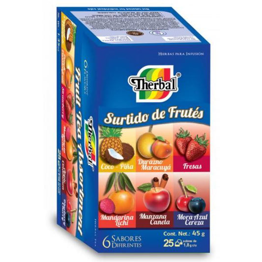 TE THERBAL SURTIDO DE FRUTES 12/25PZ