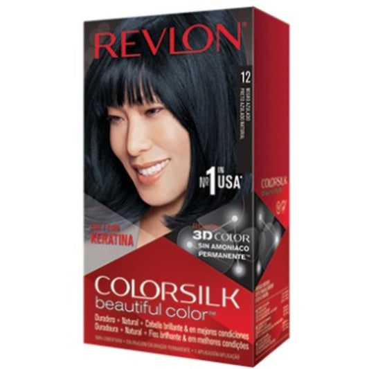 TT REVLON COLORSILK #12 NEGRO AZUL 12/PZ
