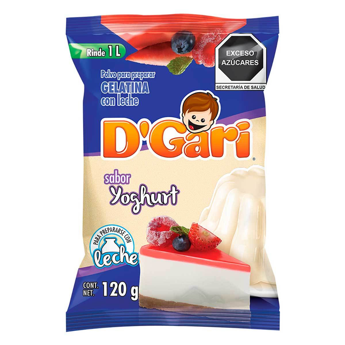 GEL DGARI LECHE YOGHURT NATURAL120GR