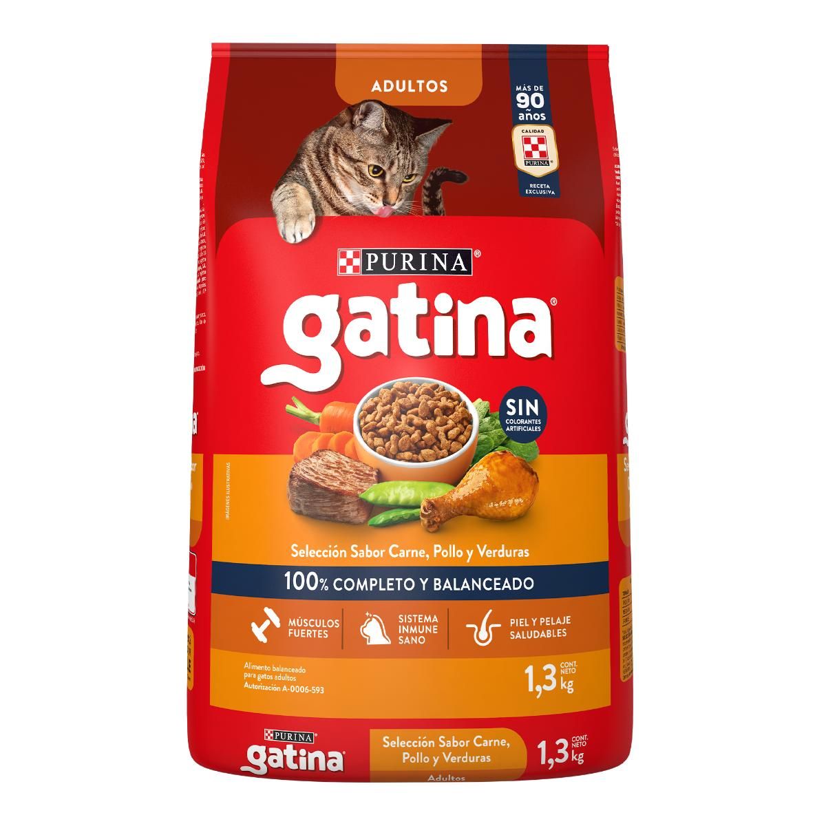 MASC GATINA POLLO6/1.3KG