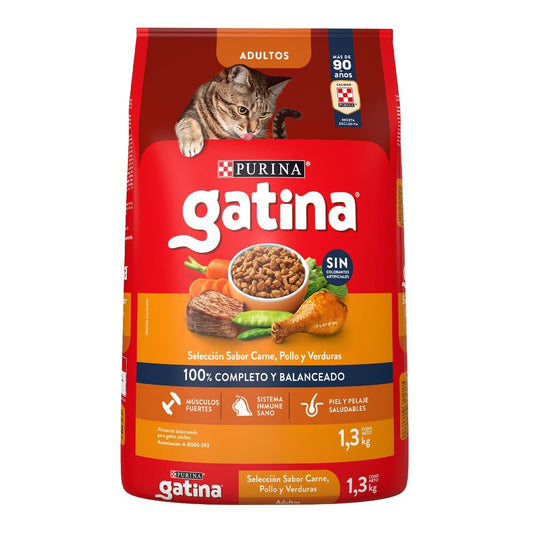 MASC GATINA POLLO6/1.3KG
