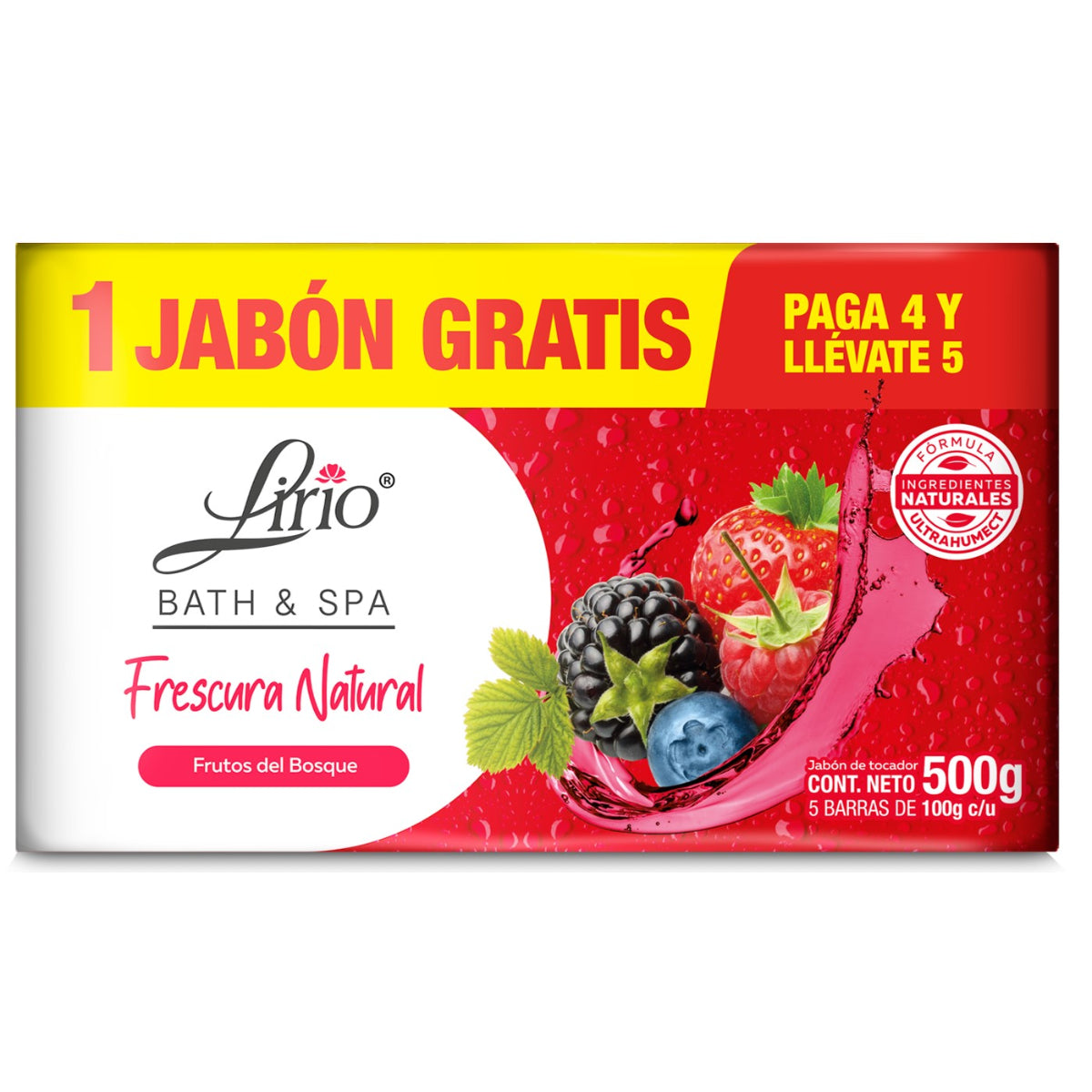 JT LIRIO FRUTOS 4+1PZ GRAT20/5/100GR