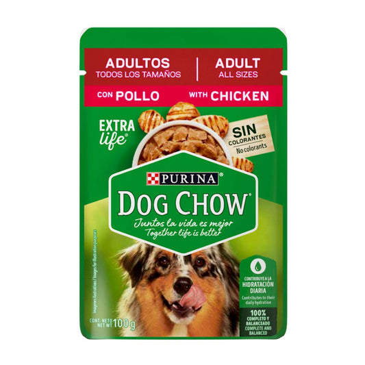 MASC DOG CHOW ADULTO POLLO POUC 12/100GR