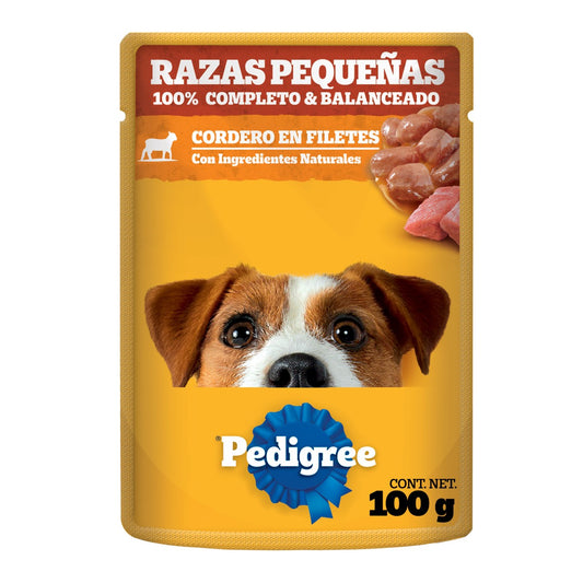 MASC PEDIGREE RAZAS PEQ CORDERO 12/100GR