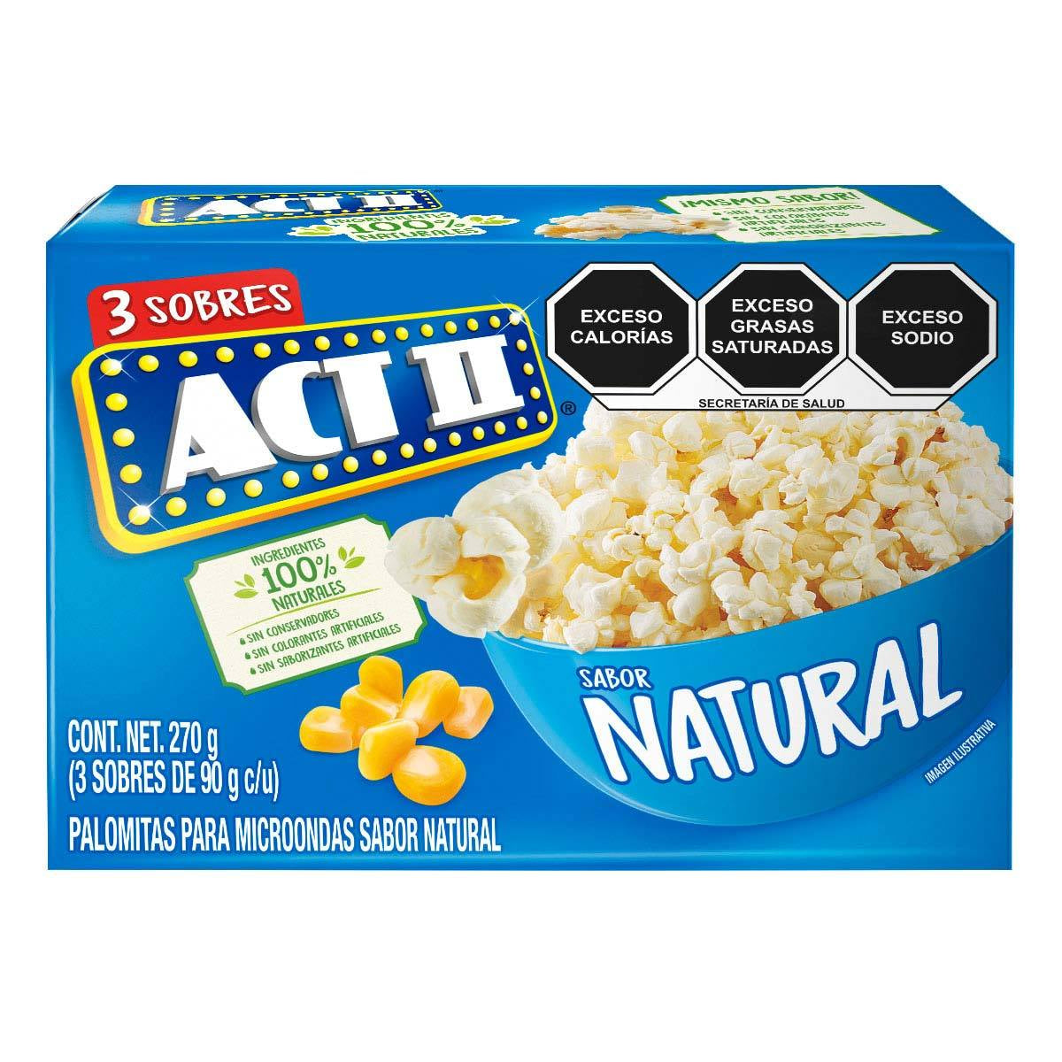 BT ACTII PALOM 3PACK NATURAL3/90GR