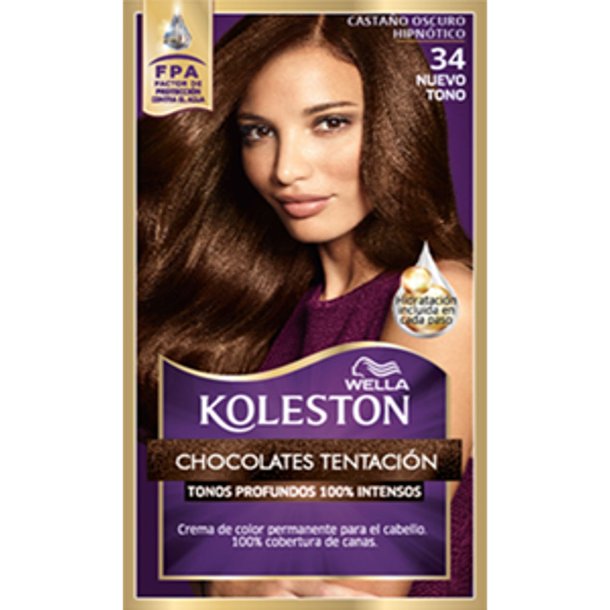 TT KOLESTON #34 CASTAÑO OSCURO 12/PZ