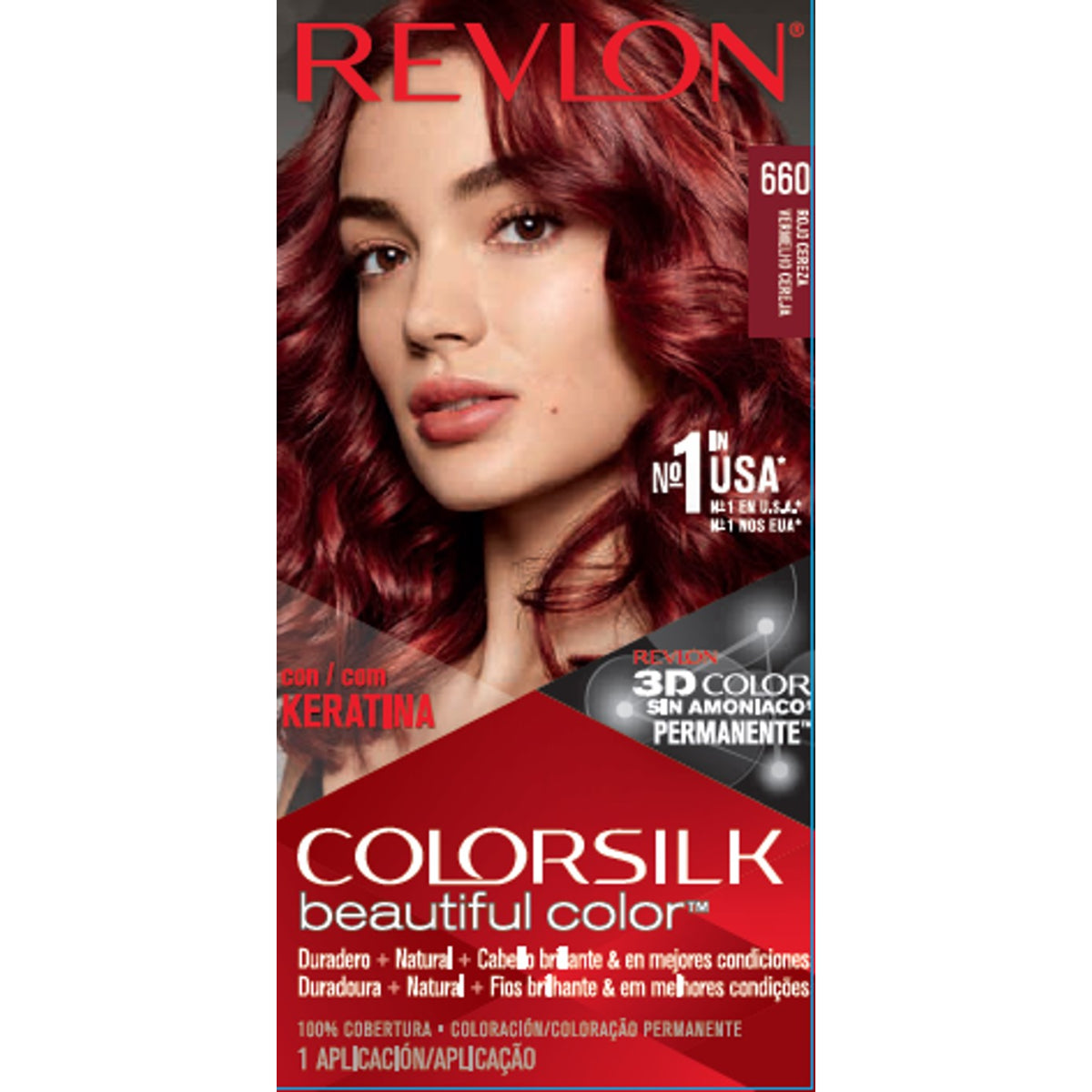 TT REVLON COLORSILK #660 ROJO CEREPZ
