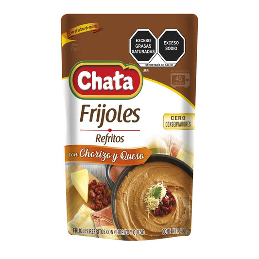 VEG FRI CHATA REF CHORIZO/QUESO 12/400GR