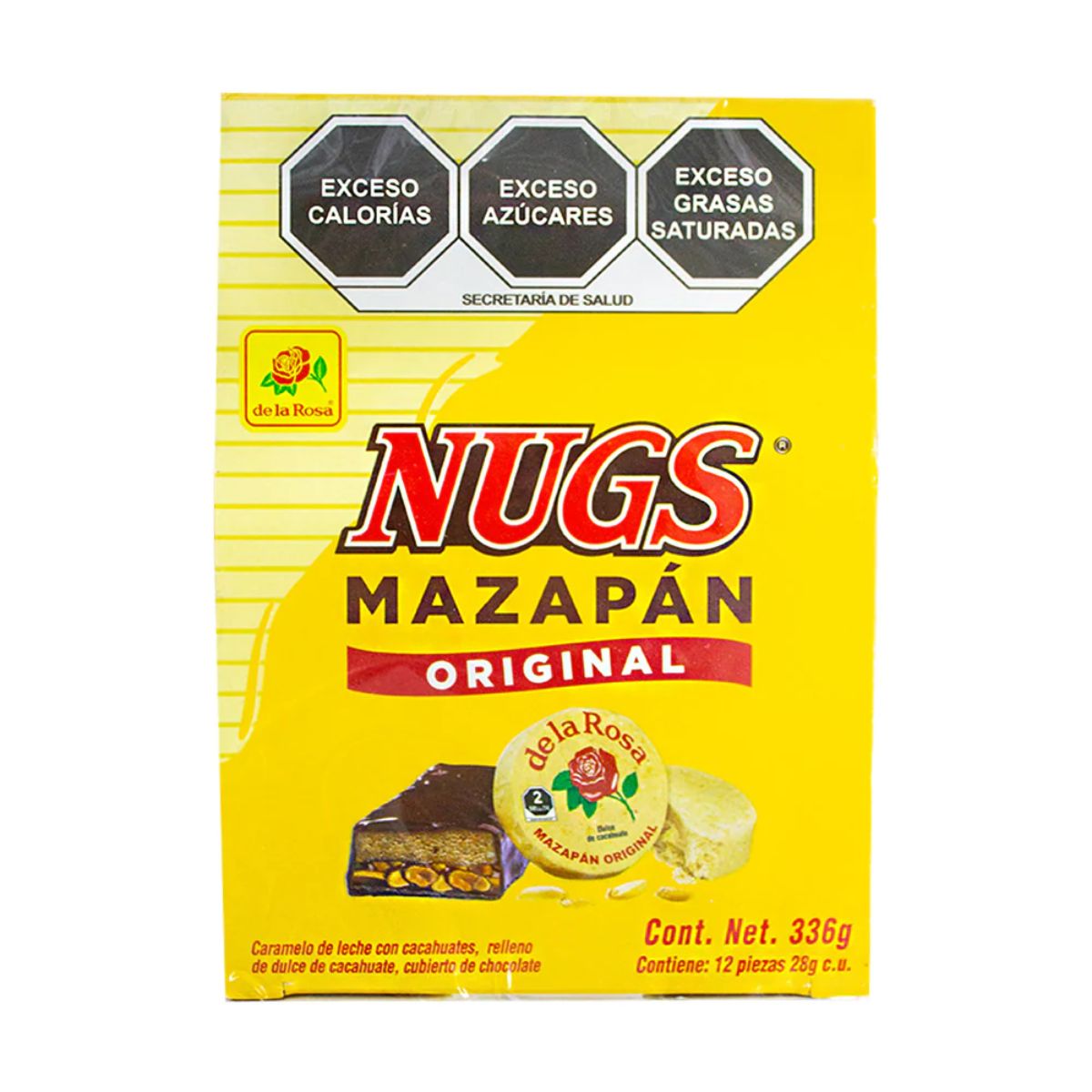 DL CHOC LA ROSA NUGS MAZAPAN12PZ