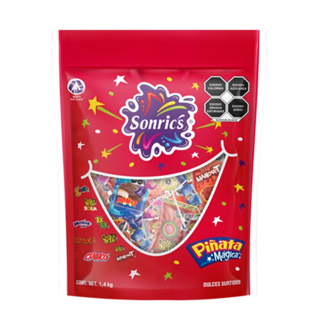 Dulce Piñata Mágica Sonrics 1.4 Kg – Mayorista Duero