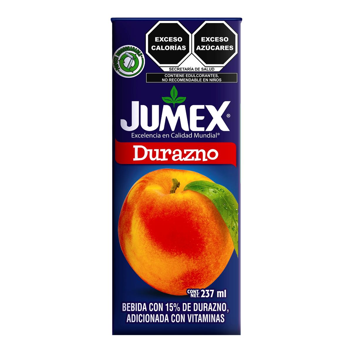 JUG JUMEX MINIBRIK DURAZNO 237ML