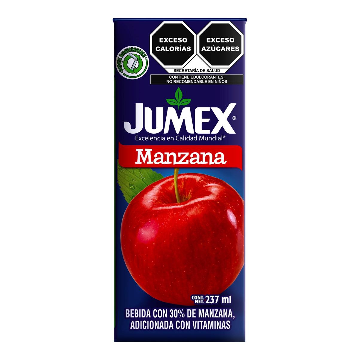 JUG JUMEX MINIBRIK MANZANA 237ML