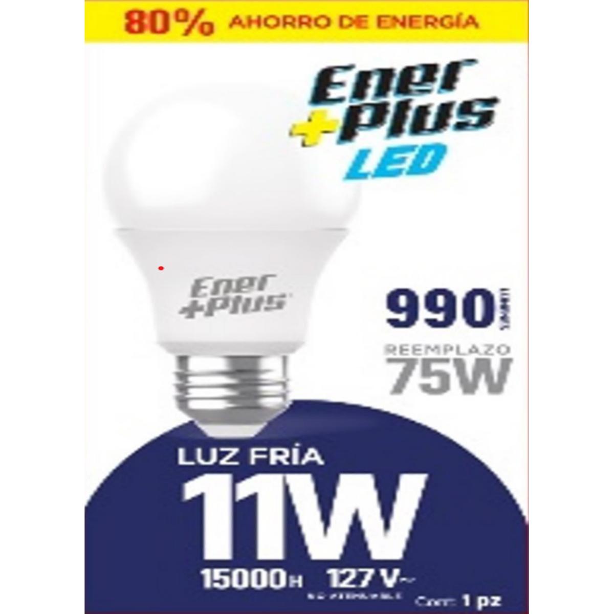Foco Ener+Plus Led Luz Blanca 11W Pza – Mayorista Duero