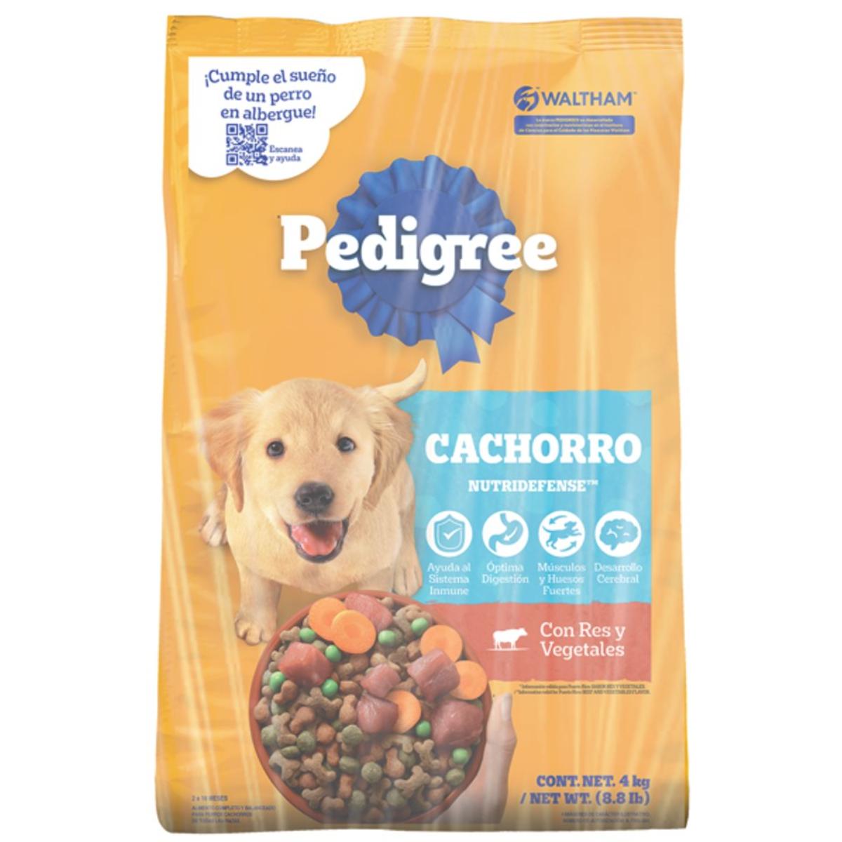MASC PEDIGREE CACH RES/VEGETALES 4/4KG