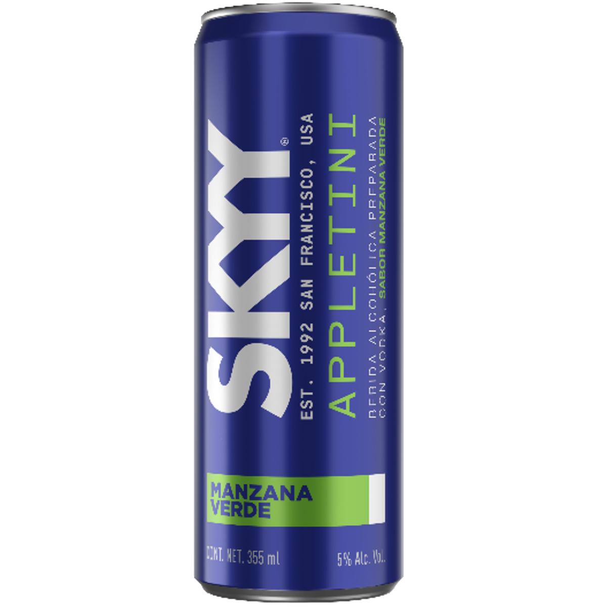MEZCLA SKYY BLUE APPLETINI LATA 24/355ML