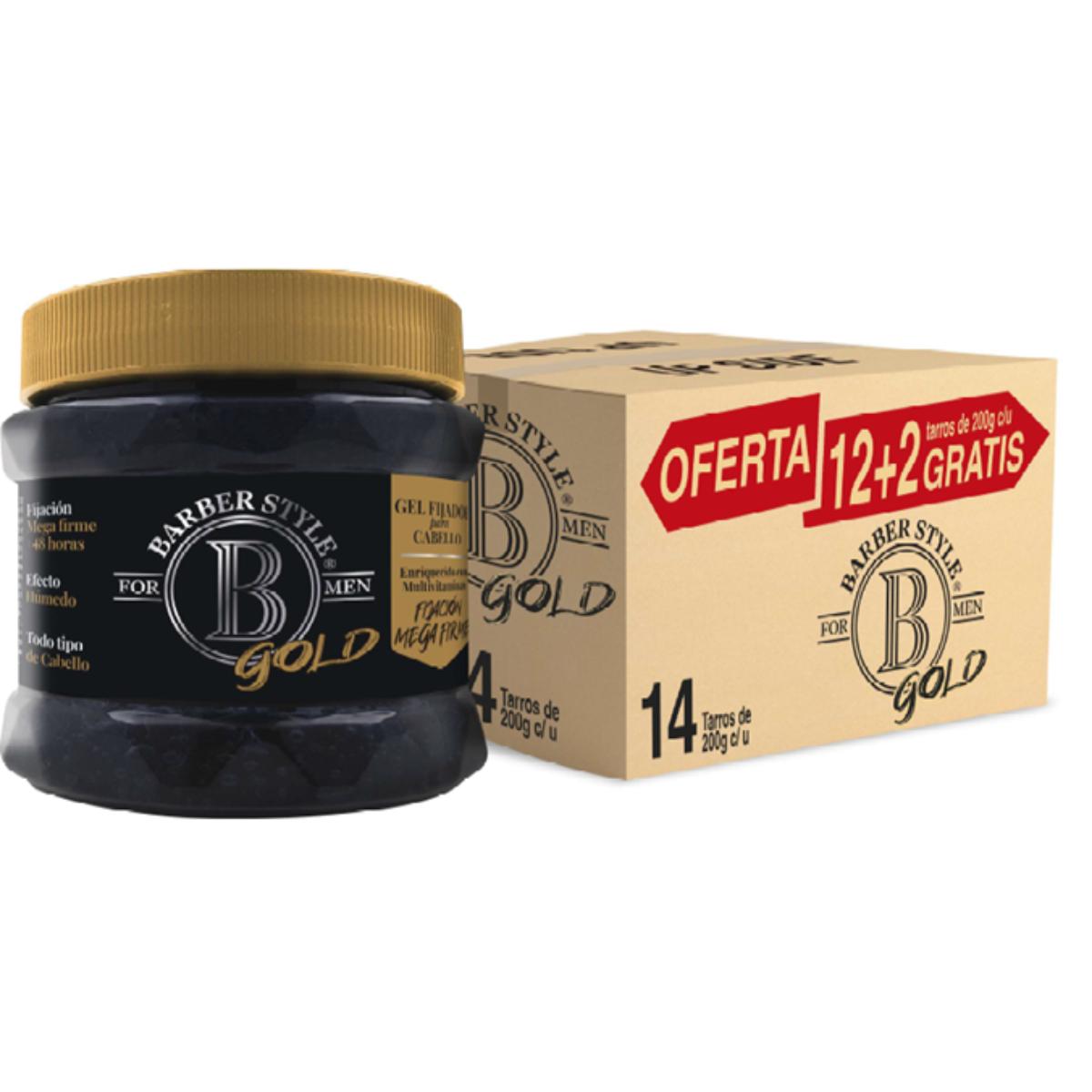 EST GEL BARBER STYLE GOLD+2PZ 12/200GR