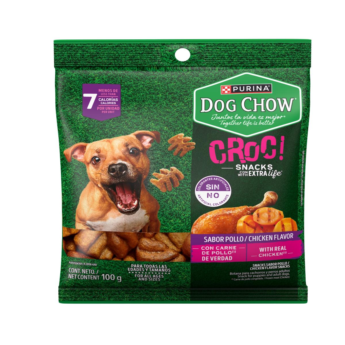 MASC DOG CHOW CROC POLLO12/100GR