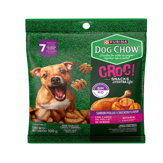 MASC DOG CHOW CROC POLLO12/100GR