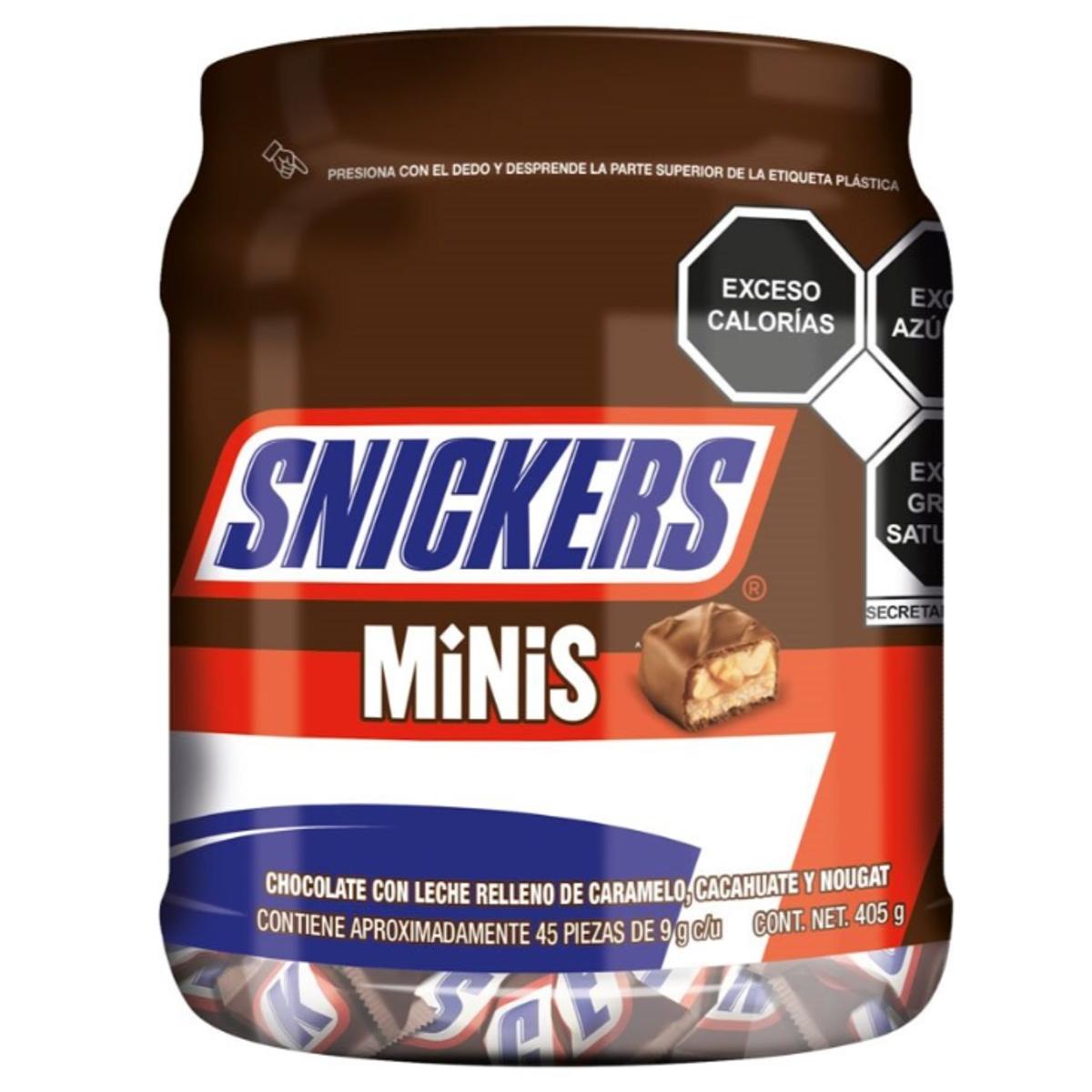 DL CHOC SNICKERS MINIS VITROLERO45PZ