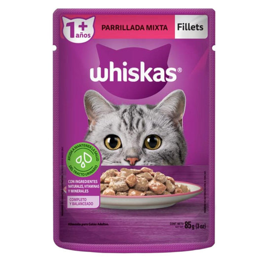 MASC WHISKAS POUCH PARRILLADA MI85GR