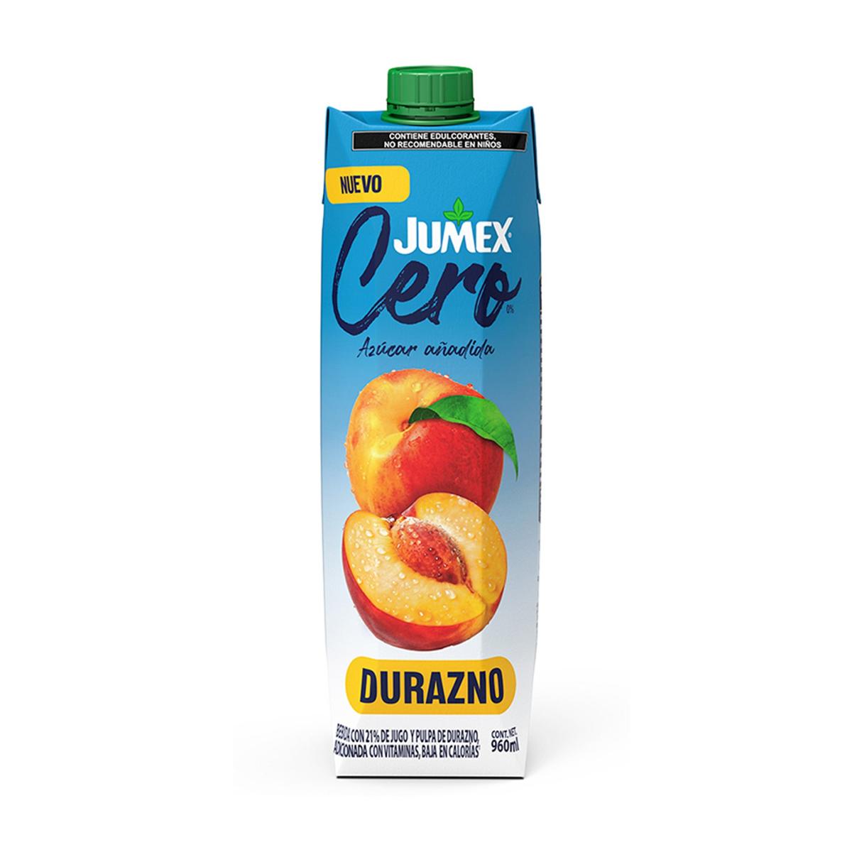 JUG JUMEX CERO DURAZNO PRISMA6/960ML