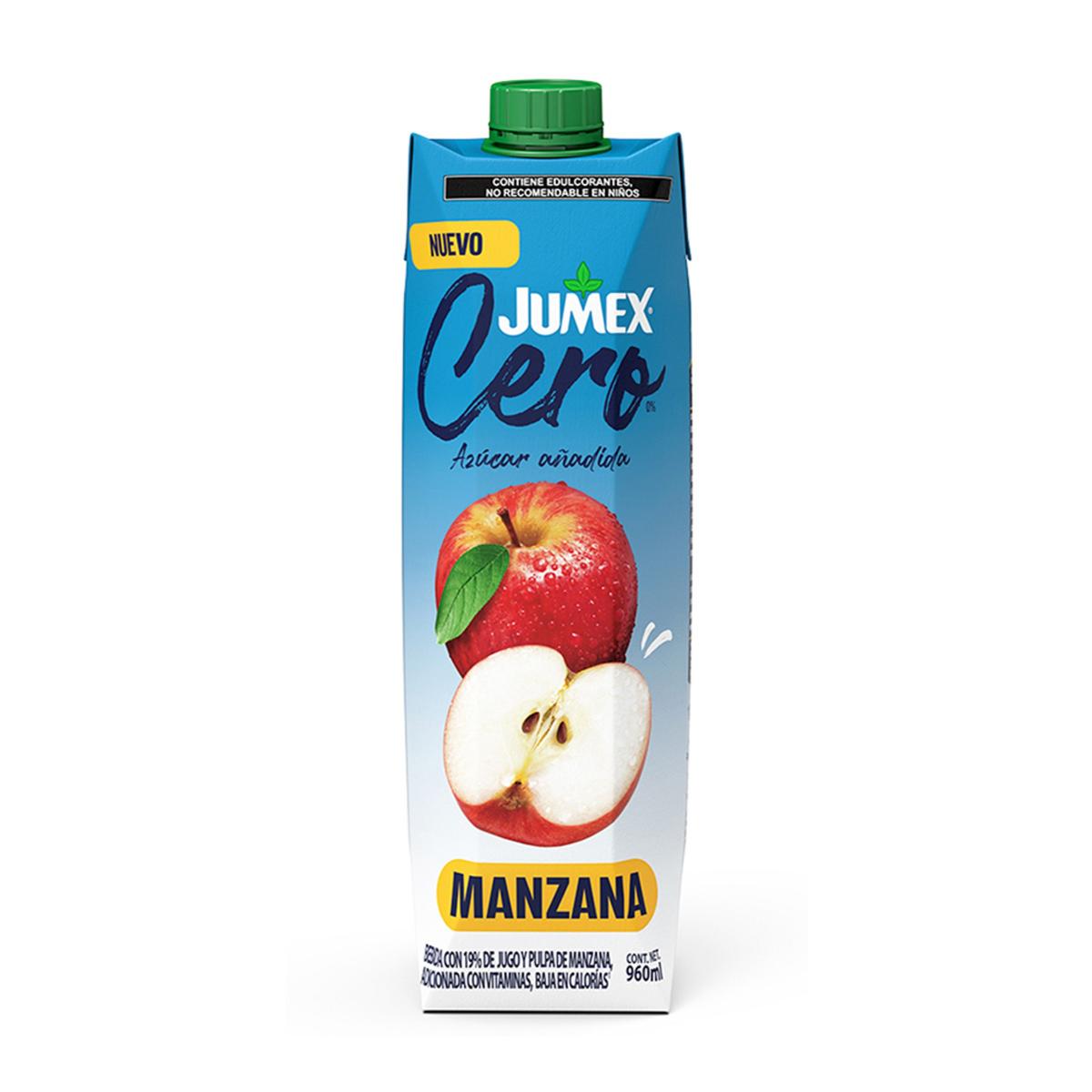 JUG JUMEX CERO MANZANA PRISMA6/960ML