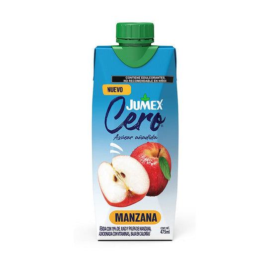 JUG JUMEX CERO MANZANA PRISMA 12/475ML